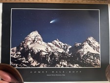 Listing image for Hale-Bopp Comet 1997 Jonathan Adams Grand Teton National Park Poster 18 x 24”