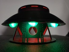 Listing image for The Invaders UFO/Flying Saucer - Medium - Landed With Stand & lights
