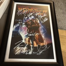 Listing image for Back to the Future Part II Movie Poster Signed Printed Autograph A4 Framed